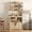 Wood color, variant on Kicctian 6-Tier Baker's Rack with Built-in Power Outlet, Modern Kitchen Pantry Hutch, Microwave Stand & Coffee Bar Shelf, Thick Tabletop, Storage Cabinet, Tall Organizer for Dining Room,Wood Color