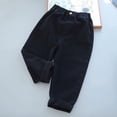 thumbnail image 4 of CONROSES Kids Boys Casual Pants Wide Leg Baggy Pant for Child Solid Elastic Waist Cozy Jogger Trousers with Pockets, 4 of 5