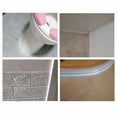 thumbnail image 5 of Ceiling Molding Peel and Stick, Flexible Trim Self Adhesive, Caulk Strip for Stove, Sink, Toilet, Tile Edge, Wall Corner, Baseboard, Floor (White), 5 of 8