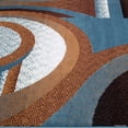 thumbnail image 4 of Allstar Blue Area Rug. Contemporary. Abstract. Traditional. Geometric. Formal. Shapes. Squares (5' 2" x 7' 1"), 4 of 7