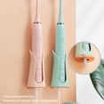 thumbnail image 3 of HLONK Durable Toothbrush Holder 2pcs Electric Toothbrush Holder Space-saving Wall-mounted with Drainage Practical Versatile Silicone Toothbrush Storage Rack, 3 of 8