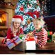 thumbnail image 4 of Regalos de Navidad Círculo de arcoíris Papá Noel Muñeco de nieve Árbol de Navidad Llavero de coche eléctrico Cubo mágico Juguete navideño divertido para niños, 4 of 5