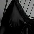 thumbnail image 6 of under $5 JINMGG Shorts for Women $5 Women V-Neck Eyelash Silk Lace Stain Camisole Pajamas Bowknot Shorts Set Black XL, 6 of 9