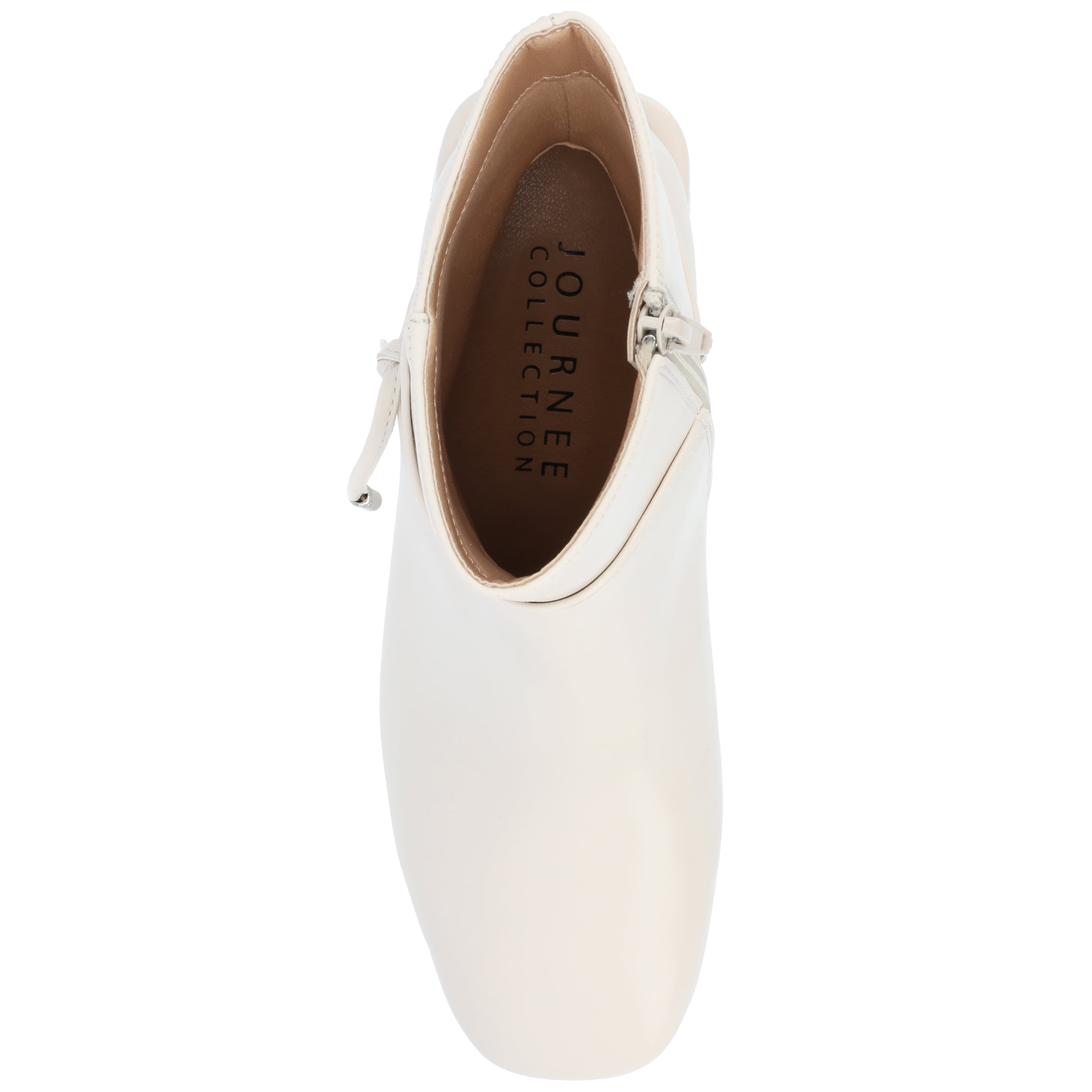Journee Womens Beverley Covered Block Heel Square Toe Booties, Widths Available