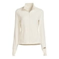 thumbnail image 3 of Avia Women's Active Full Zip Long Sleeve Jacket with Thumbholes and Sport Watch Opening, 3 of 5