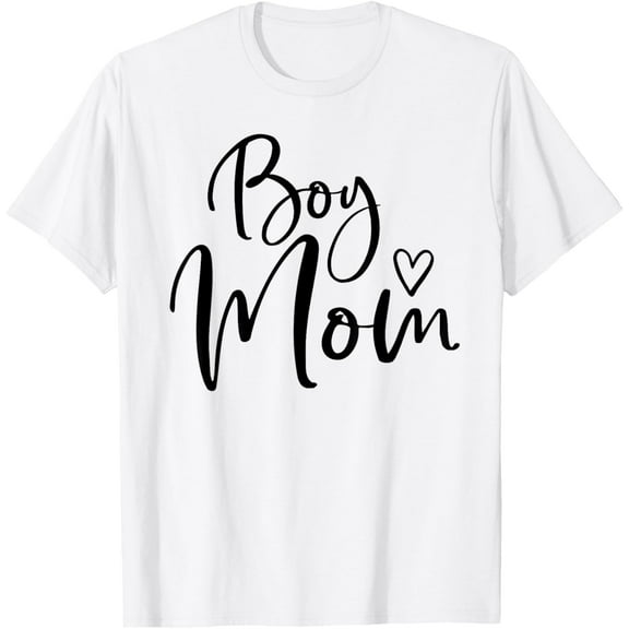 Boy Mom Gifts For Women Mother Mom Of Boys Mama T-ShirtMen and women, White T-shirt, size: Extra large