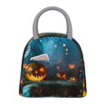 thumbnail image 1 of Balery Spooky Halloween Bolsa de Almuerzo para Mujeres, Caja de Almuerzo, Bolsa de Almuerzo Pequeña Impermeable, Tote de Almuerzo Reutilizable con Gran Capacidad, 1 of 6