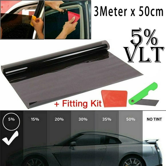 300cm x 50cm Limo Black Car Casement Tinting Film Tint Foil 5%