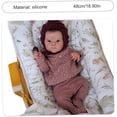 thumbnail image 2 of Muñeca Realista De Silicona ESiiFuu 19 Inch Cuerpo Completo para Niñas Ojos Abiertos Extremidades Móviles Pelo, 2 of 3