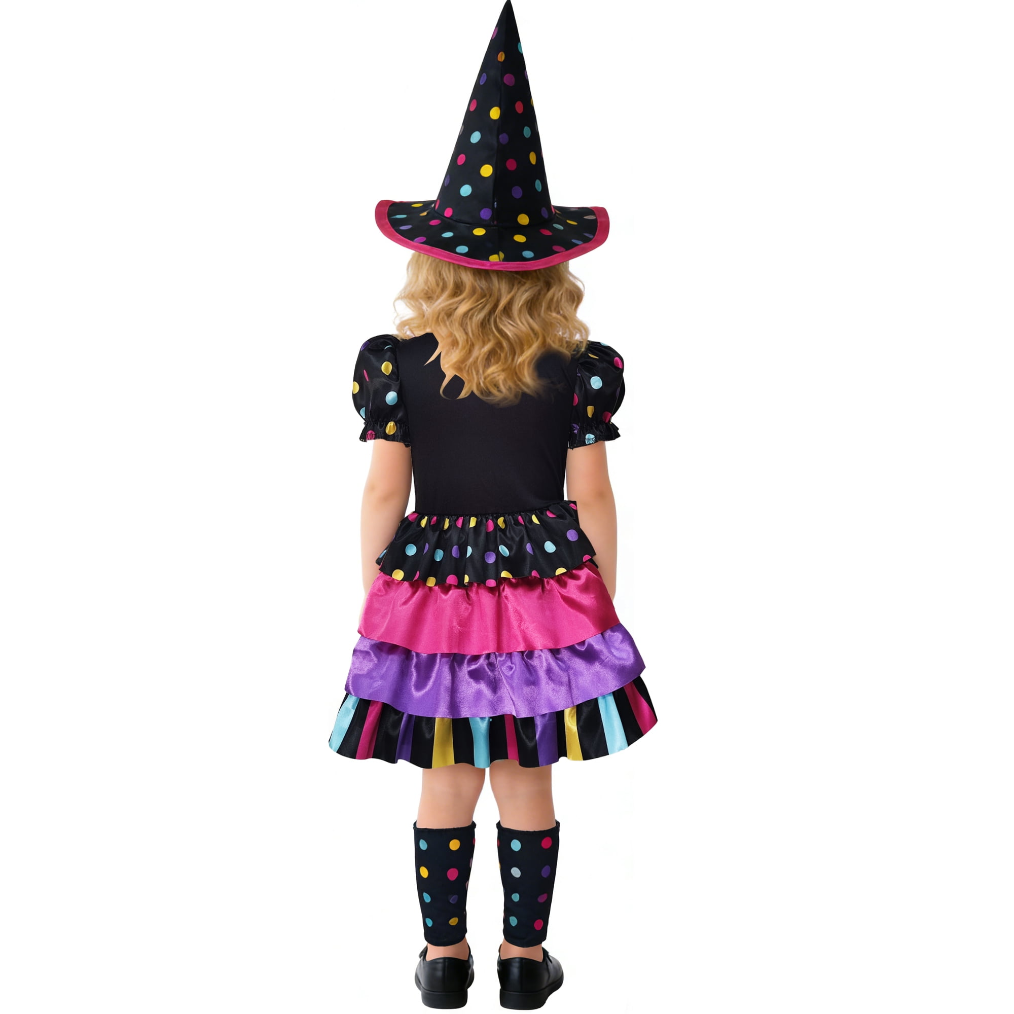 Polka Dot Witch Halloween Costume for Toddler, Size 2T, by Way to Celebrate