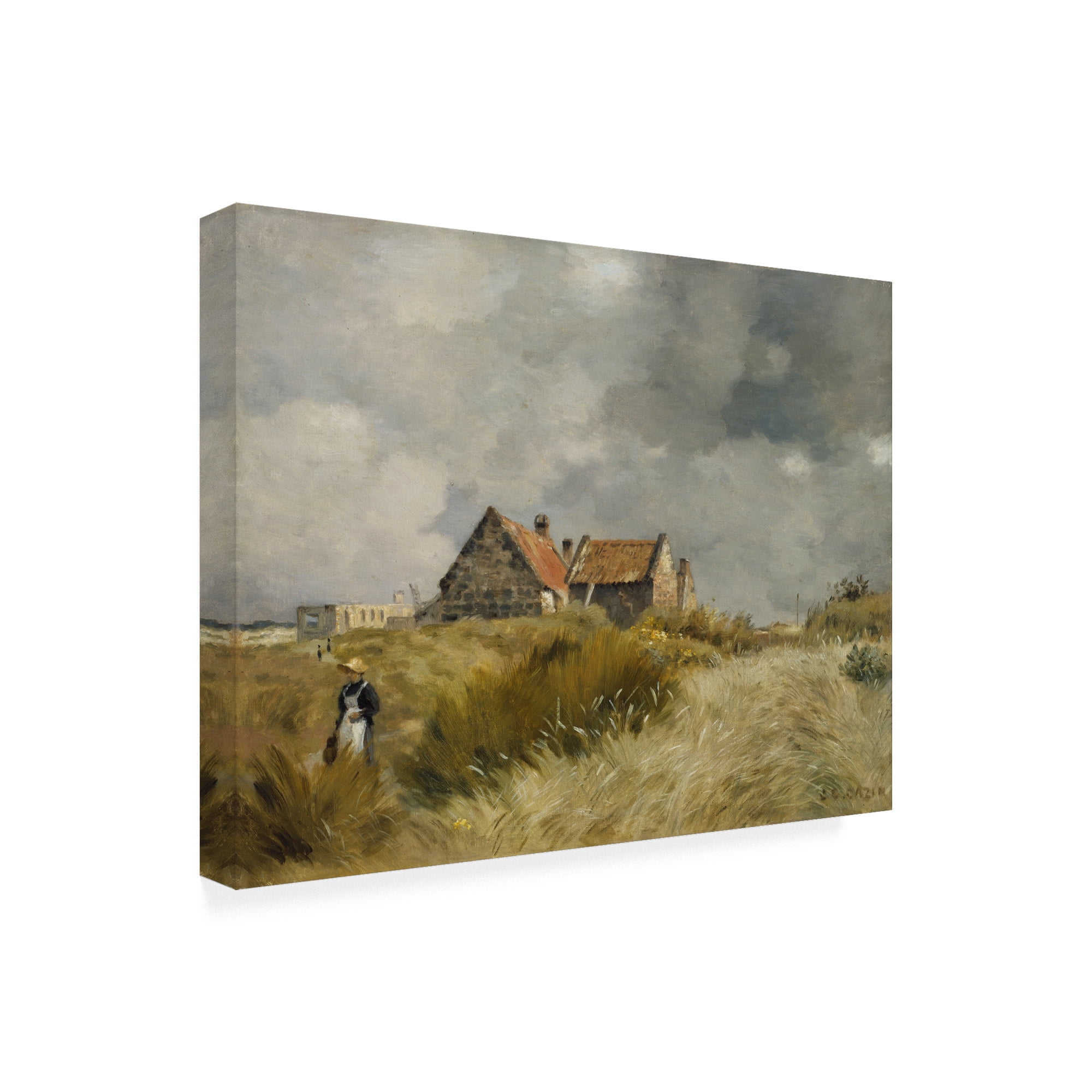 Trademark Fine Art 'Cottage in the Dunes' Canvas Art by Jean Charles Cazin