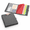 Darkgrey-1in (Letter Size), variant on 2 Inch 3 Ring Binder Organizer With Zipper Pouch Purple Linen Clipboards Portfolio (8.5" X 11") 5 Plastic Folders 10 Pockets Hard