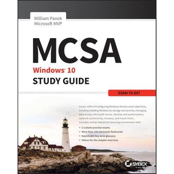 Pre-Owned MCSA Microsoft Windows 10 Study Guide: Exam 70-697 Paperback