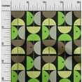 thumbnail image 2 of oneOone Cotton Poplin Green Fabric Geometric Circle Sewing Material Print Fabric By The Yard 42 Inch Wide, 2 of 4