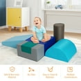 thumbnail image 4 of Costway 6 Piece Climb Crawl Play Set Indoor Kids Toddler Baby Safe Soft Foam Blocks Toys, 4 of 12