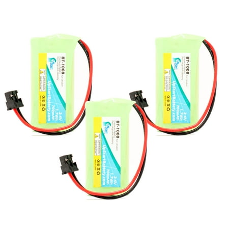 3x Pack - Uniden D1780-3 Battery - Replacement for Uniden Cordless Phone Battery (700mAh, 2.4V, NI-MH)