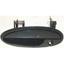 Exterior Door Handle Compatible with 2000-2005 Chevrolet Impala Front, Driver Side Smooth Black