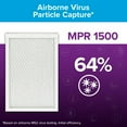thumbnail image 5 of Filtrete 20x20x1 Air Filter, MPR 1500 MERV 12, Advanced Allergen Reduction, 1 New Filter, 5 of 18