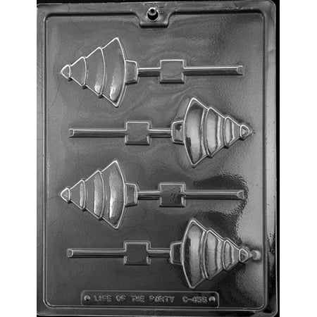 

Candyland Crafts Christmas Tree Lolly Chocolate Candy Soap Mold Combo | Food Safe Plastic Durable and Reusable Chocolate Making Mold - C456 - (1 Pack)