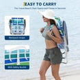 thumbnail image 3 of Backpack Beach Chair for Adults, Lightweight Portable Lay Flat Folding Beach Chair with 5 Reclining Positions, Backpack Straps, Phone Pocket, Cup Holder & Towel Bar, 3 of 8
