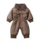 thumbnail image 2 of Mono de moda para exteriores para niños con forro polar grueso y cintura ajustada para niños y niñas., 2 of 9