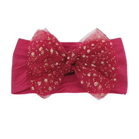 

Toddler Baby Boys Girls Stretch Floral Bow Hairband Headwear 3 Years