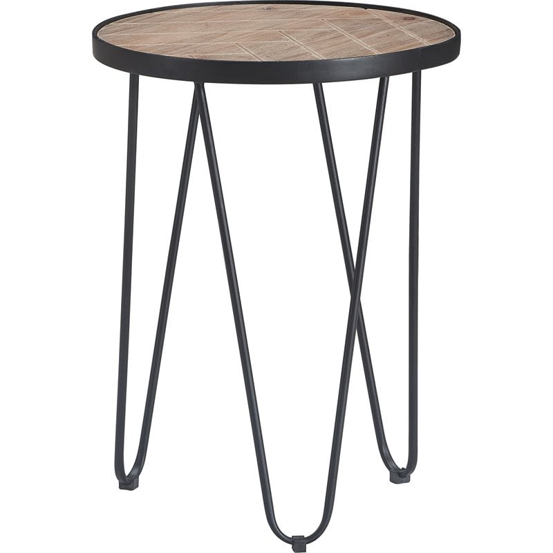 Truly Home Farmhouse Side Table Wood And Black Metal Com - Black Metal Narrow End Table Truly Home Farmhouse Side Table Wood And Black Metal Com - Black Metal Narrow End Table