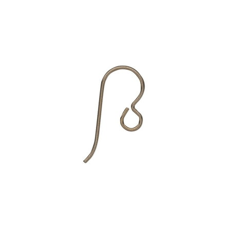 

Ear wire TierraCast antique brass-plated niobium 12.5mm fishhook with open loop 20 gauge. Sold per pkg of 2 pairs.