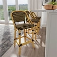 thumbnail image 2 of Butler Specialty Company Lila 28" Rattan Bar Stool in Dark Brown, 2 of 7