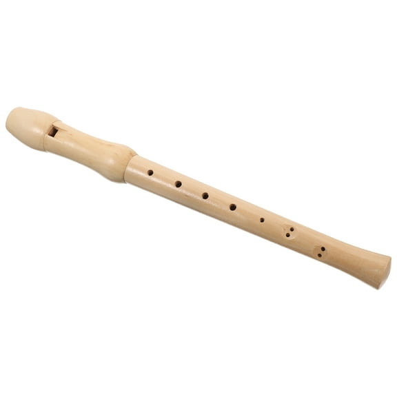 LULULION Beige Wood 8 Hole Clarinet Instrument for Beginner Practice and Student Use