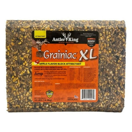 Antler King AKGBLKXL Grainiac XL Apple Flavored Block Deer Attractant 33 lb.