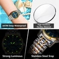 thumbnail image 4 of Poedagar women wristwatch luxury quartz ladies watch waterproof stainless steel luminous date week women's watches dress clock, 4 of 14