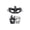 A006- Silver, variant on 2 Pack, Couples Masquerade Masks Black Gold Venetian Half Face Halloween Masks for Adults Party Accessories for Masquerade Ball Mardi Gras Themed Events, 1 Set