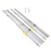 thumbnail image 3 of Ruedamann 10'L x 8.9" W Aluminum Wheelchair Ramp, Holds Up to 600lbs,Adjustable Three Section Telescoping Ramps for Home, Lightweight Portable Loading Ramp for Wheelchairs, 1 Set, 3 of 5