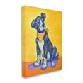 thumbnail image 3 of Stupell Industries Blue & Yellow Abstract Dog Animals & Insects Painting Gallery Wrapped Canvas Print Wall Art, 30 x 40, 3 of 7