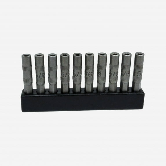 Wiha 75650 3/16" System 4 Nut Setter Micro Bit - 10 Bit Pack