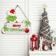 thumbnail image 4 of Letreros colgantes navideños de Grinch, letreros para puerta para decoración navideña, suministros para fiestas con temática de Grinch, decoración de patio, porche, pared, ventana, habitación de niños, 4 of 4