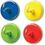 Learning Resources Super Strong Magnetic Hooks - 4 Pieces Sign Holders, Classroom Hooks, Teacher Supplies