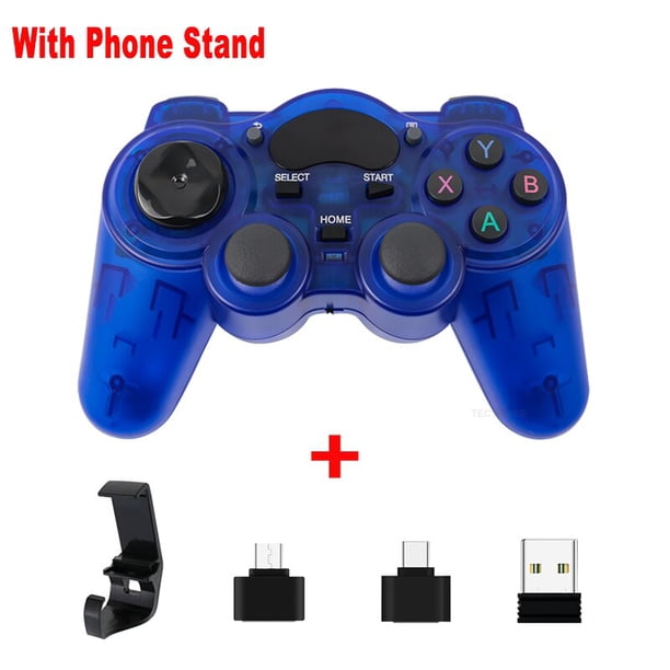 2,4 G controlador Gamepad Android Joystick inalámbrico Joypad con convertidor OTG para PS3/teléfono inteligente para Tablet PC Smart TV Box Tan Jianjun unisex
