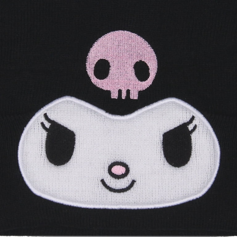 Sanrio Kawaii Teens Hello Kitty Kuromi 3D Embroidered Knit  display picture 2