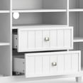 thumbnail image 5 of Bedford SOLID WOOD 53 inch Wide Transitional TV Media Stand in White, 5 of 11
