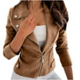 thumbnail image 2 of Simua Veste Moto d'Hiver pour Femmes à Manches Longues avec Poches Zippées, Coupe Ajustée, Mode Automne Y2K, 2 of 8