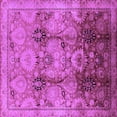 thumbnail image 1 of Ahgly Company Indoor Square Oriental Purple Traditional Area Rugs, 5' Square, 1 of 4