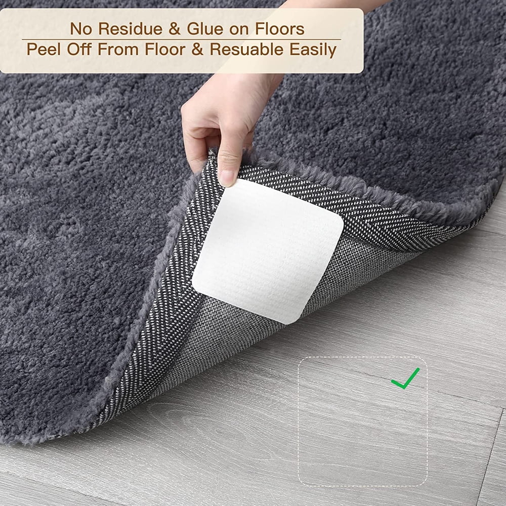 YOUZI 16pcs Rug Pad Gripper For Area Rugs Anti-slip Washable