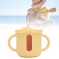 thumbnail image 3 of Copa De Entrenamiento Para Niños Pequeños De Silicona Con Manijas Dobles, Taza De Sorbo A Prueba De Fugas Para Bebés, Recipiente De Viaje De Viaje Portátil Ligero Para Viajes, 3 of 7