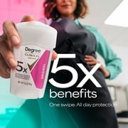 (3 pack) Degree Clinical Strength Antiperspirant Deodorant 96-Hour Sweat and Odor Protection Original Soft Solid 5x Types of Sweat, 1.6 oz