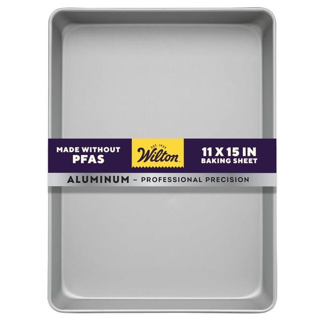 Wilton rendimiento de aluminio sartenes hoja sartenes, Plateado, 27.9 x 38.1 x 5 cms