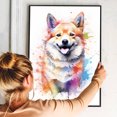 thumbnail image 4 of Norwegian Buhund Dog Art - Watercolor Style Wall, Home or Apartment Decor - Sweet Poster Print Gift for Puppy Lovers, Dog Lovers, Women, Girls, Kids, Baby Room, Nursery, 4 of 5