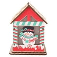 thumbnail image 1 of Decoración de cabina ooden mini casa de Navidad delicada no tóxica para decoración de mesa sala de estar hogar decoración de Navidad ANGGREK Otros, 1 of 8