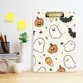 thumbnail image 2 of FORMRS Acrylic Clipboard with Low Profile Clip Standard A4 Letter Size, 12.5" x 9", Halloween Happy Ghosts, 2 of 8